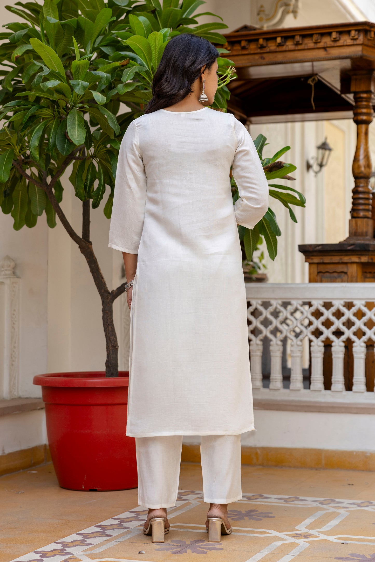 Kurta with bottom and dupatta set