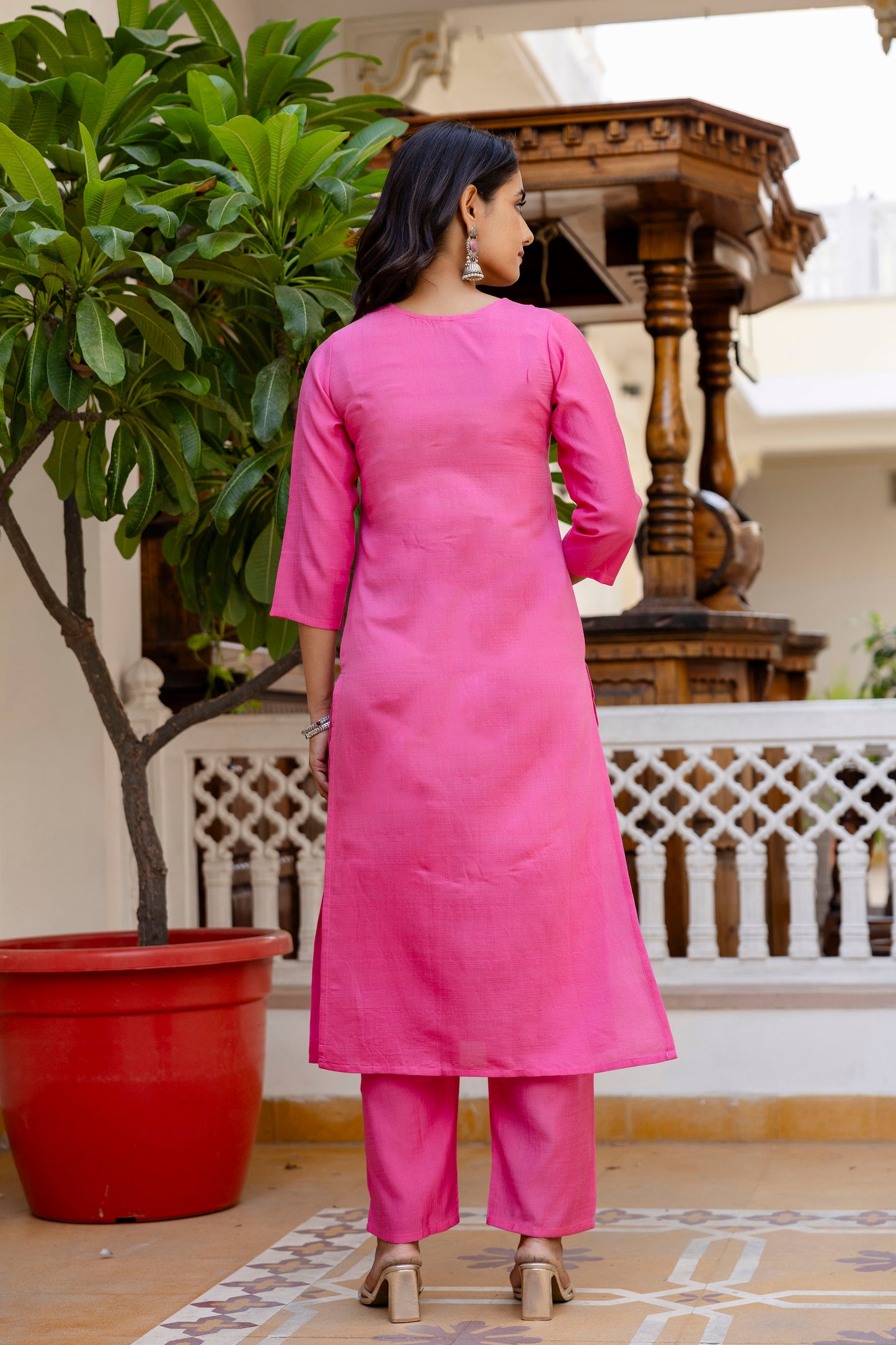 Kurta with bottom and dupatta set