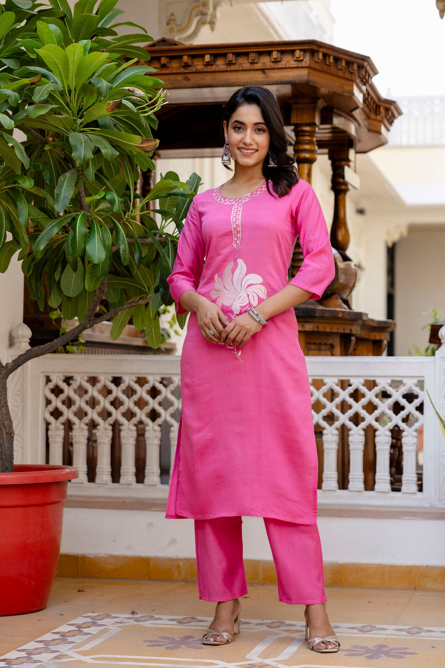 Kurta with bottom and dupatta set