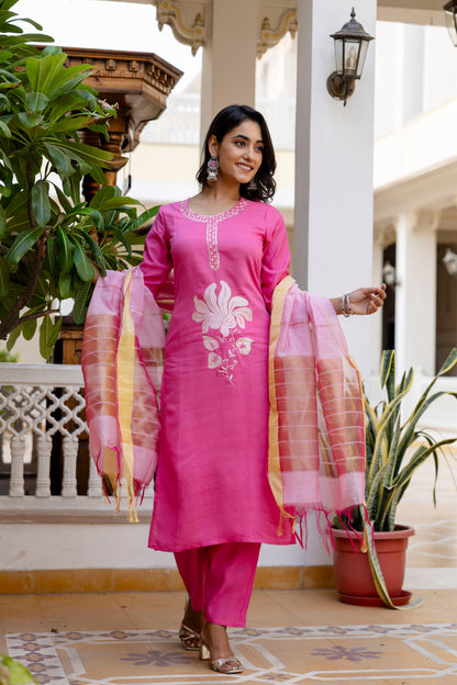 Kurta with bottom and dupatta set