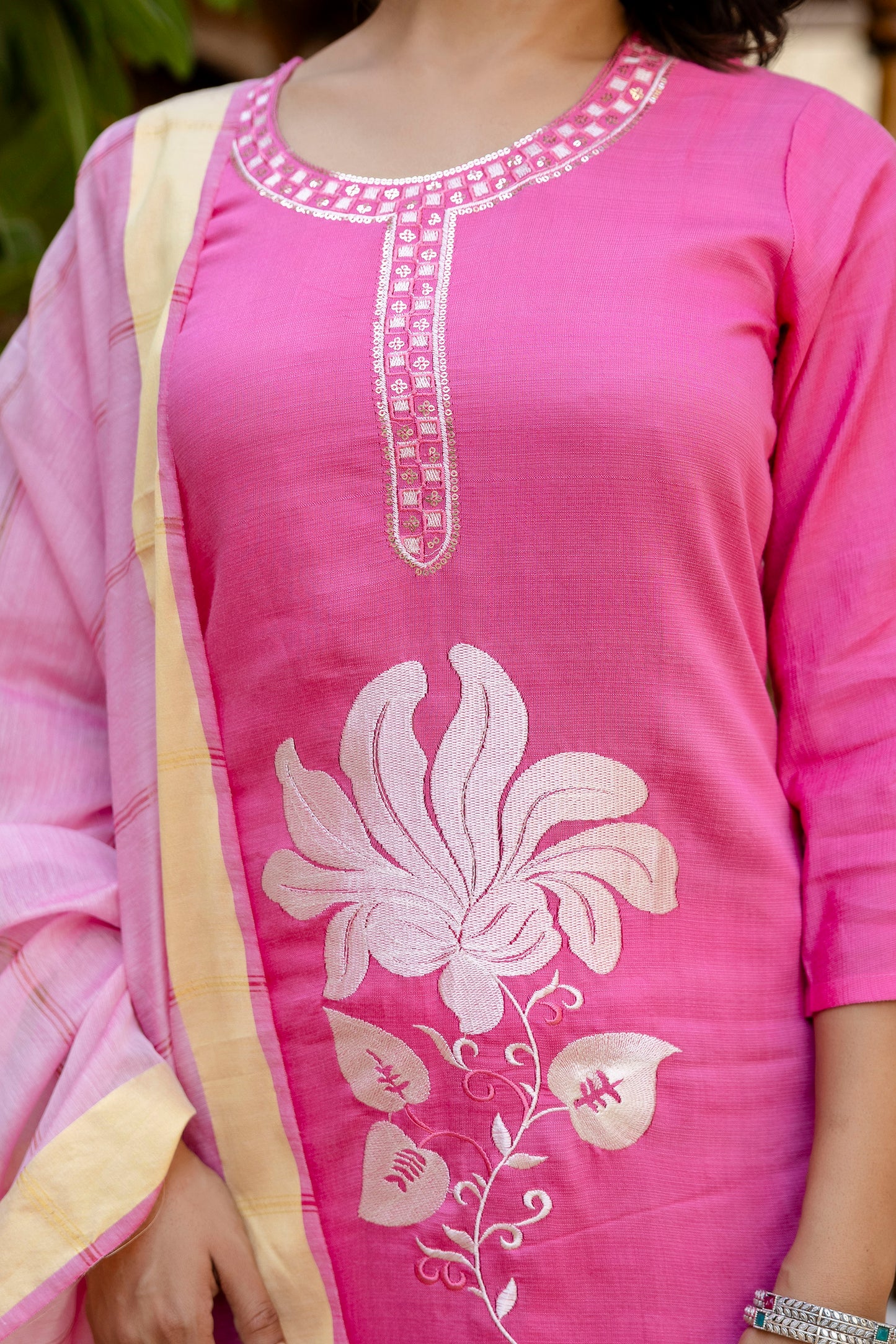 Kurta with bottom and dupatta set