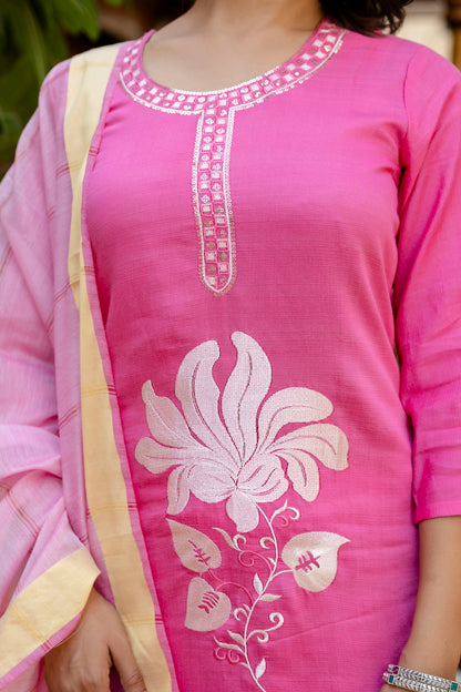 Kurta with bottom and dupatta set