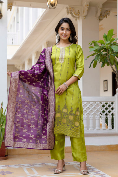 Kurta with bottom and dupatta set