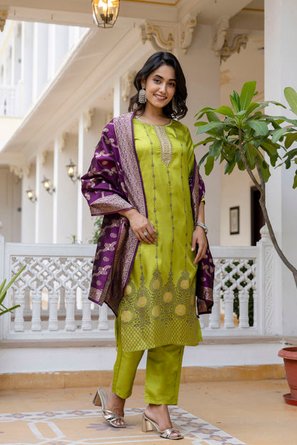Kurta with bottom and dupatta set