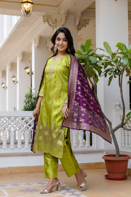 Kurta with bottom and dupatta set