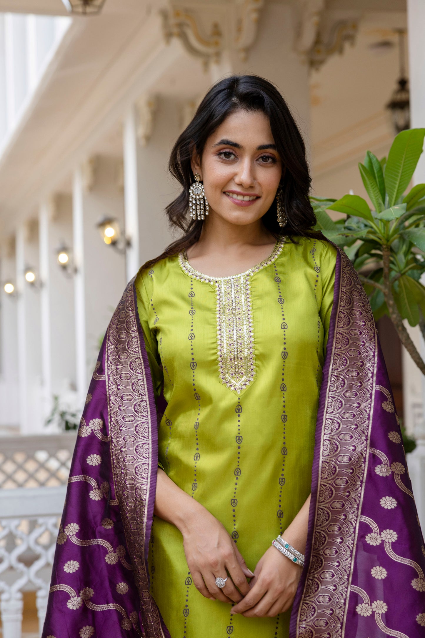 Kurta with bottom and dupatta set
