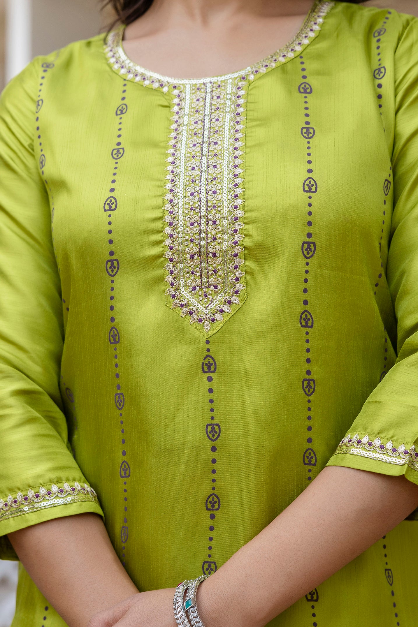 Kurta with bottom and dupatta set