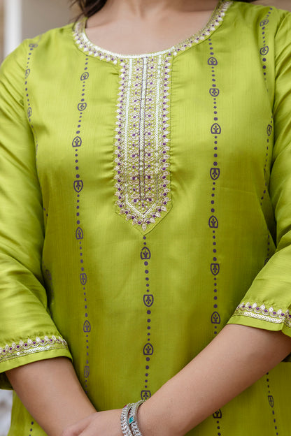 Kurta with bottom and dupatta set