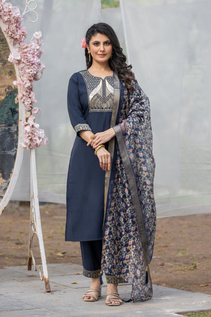 Kurta with bottom and dupatta set