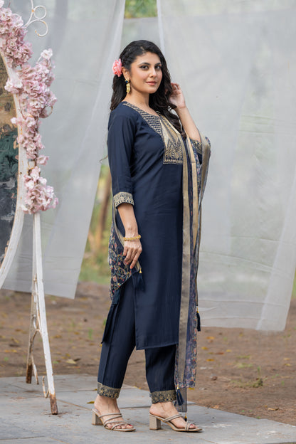 Kurta with bottom and dupatta set