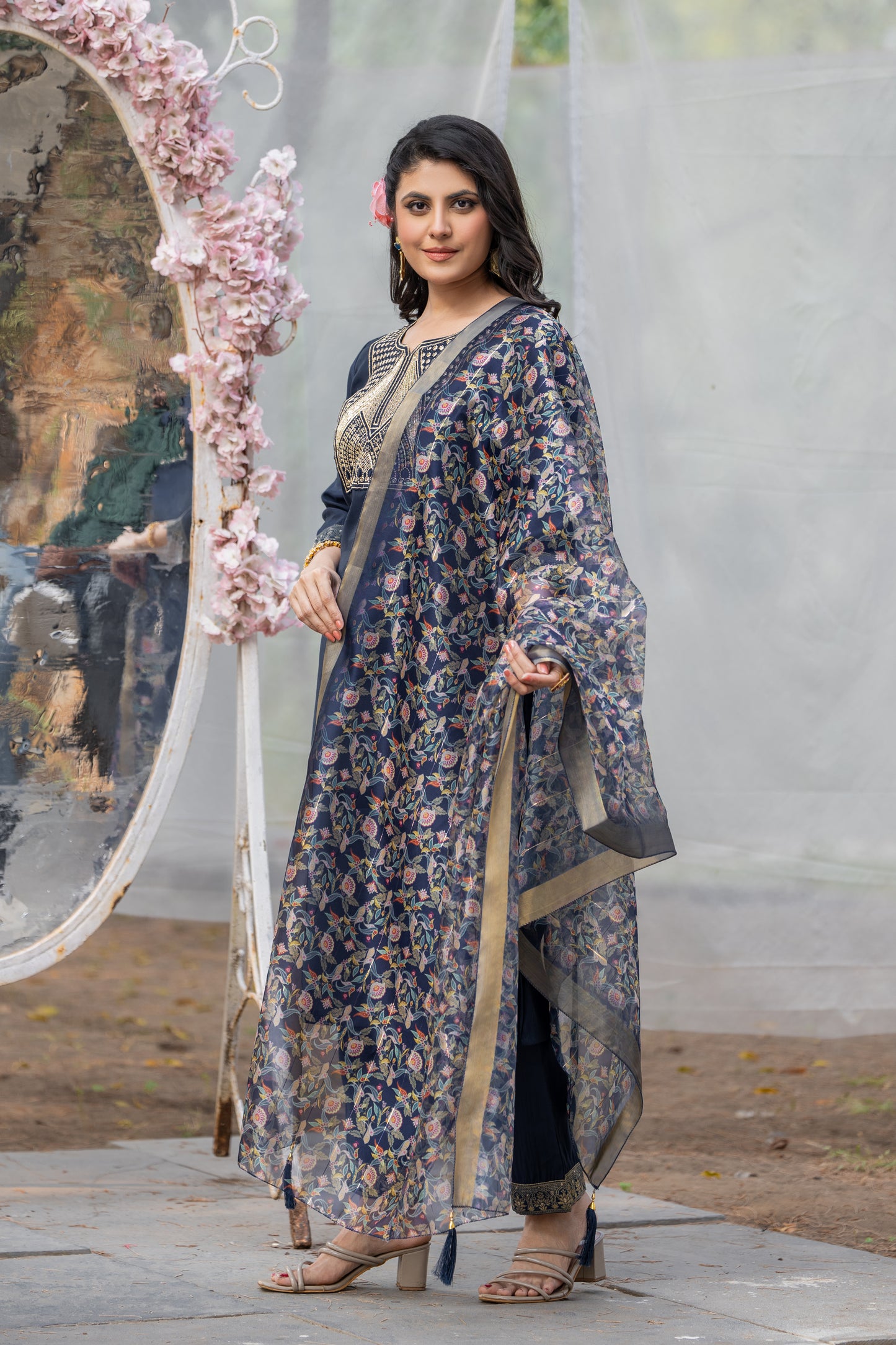 Kurta with bottom and dupatta set