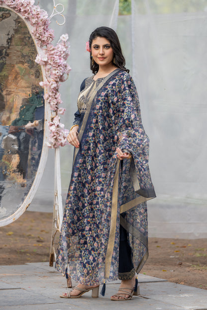 Kurta with bottom and dupatta set