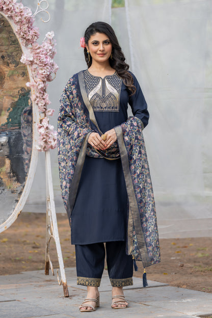 Kurta with bottom and dupatta set