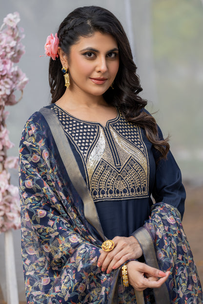 Kurta with bottom and dupatta set