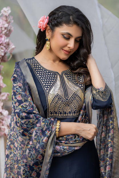 Kurta with bottom and dupatta set